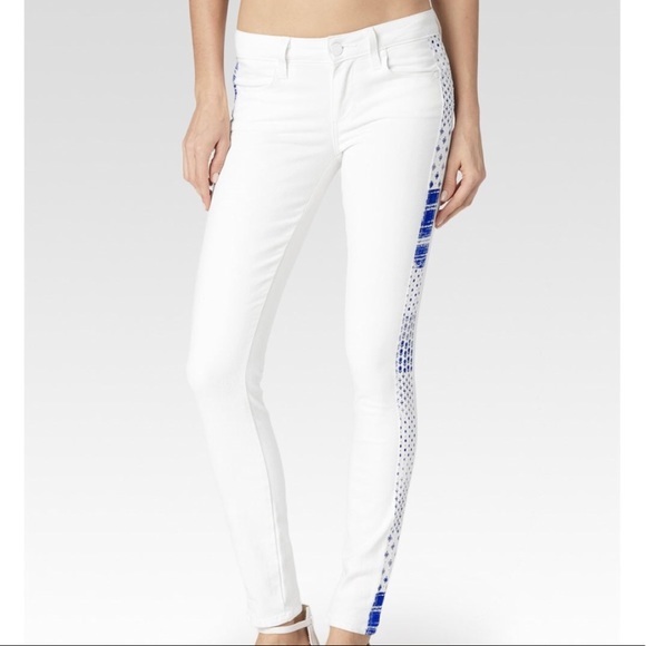 PAIGE Denim - PAIGE Verdugo - Moroccan White Tuxedo Jeans